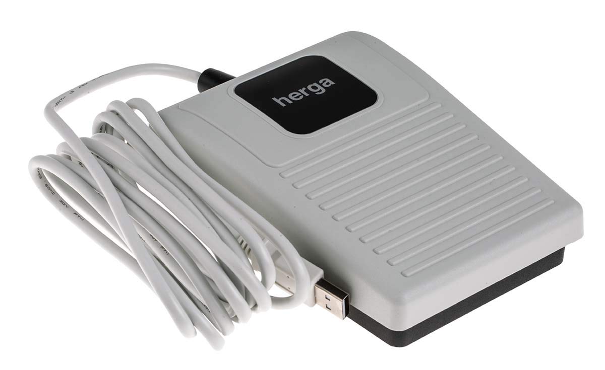 RS PRO Leichte Industrie 6210 Fußschalter, programmierbar über USB Tastend, SPST Polymer, glasfaserverstärkt, 25mA 5 V
