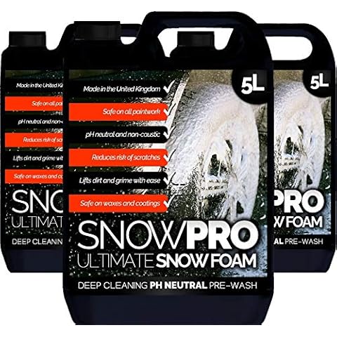 SnowPro Snow Foam Shampoo Car Wash Soap pH Neutral Vehicle Cleaning Detailing Pre Wash - (Unfragranced, 15 Litres) Cover