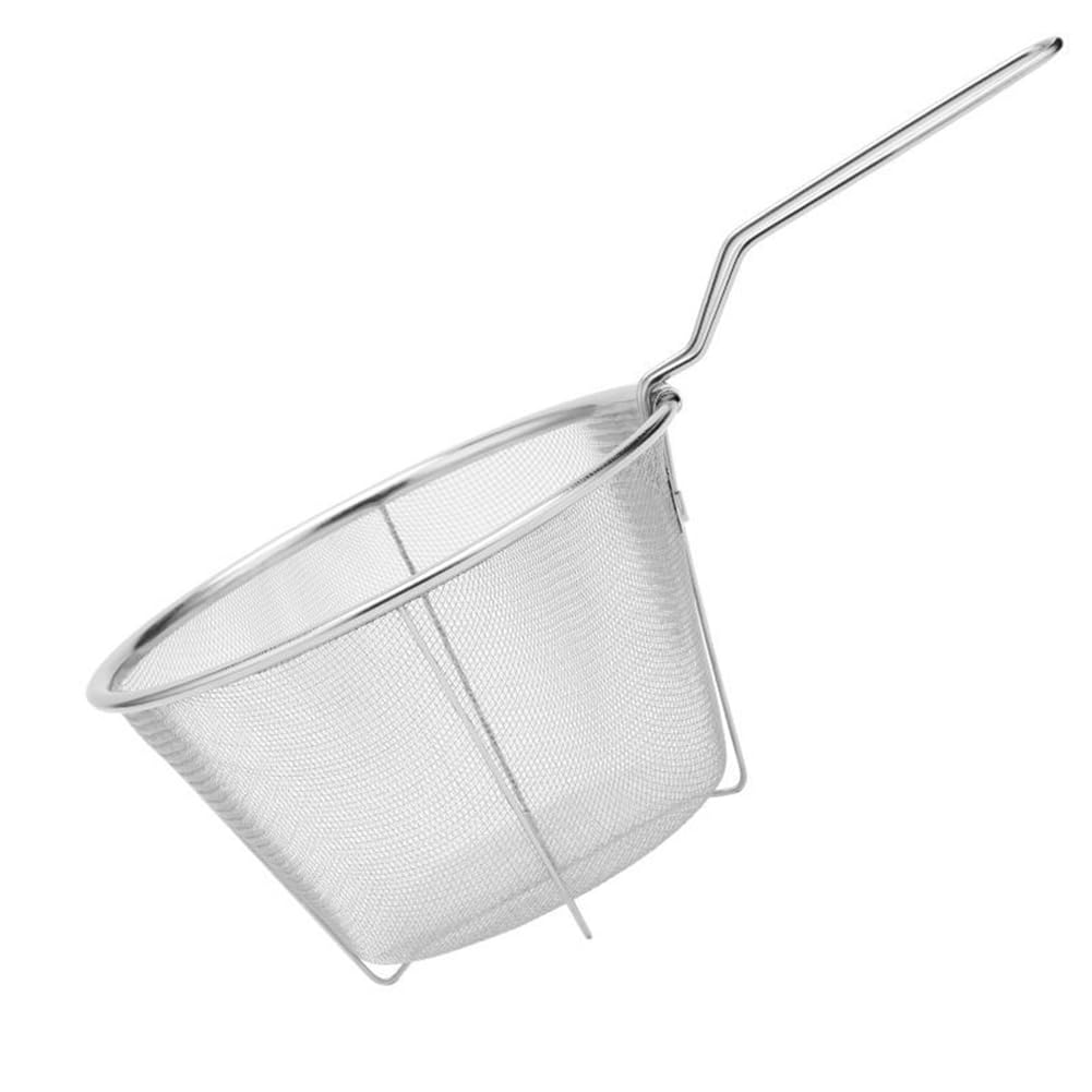 CTRLZS Folding Fry Basket Mesh Container 7 Inch Foldable Deep Fryer Basket with Handle for Frying and Food Presentation