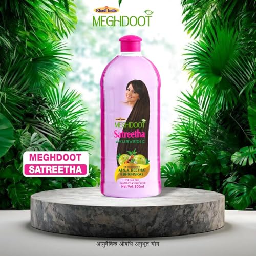 Image of Meghdoot Satreetha Sat 400ml & Neem Aloe Vera Face Wash 60ml Combo | Natural Herbal Cleanser for Glowing, Acne-Free Skin (Pack of 2)