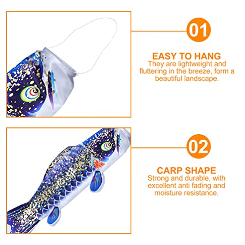 Gadpiparty Carpa Japonesa Biruta Serpentina 5 Pçs Bandeira De Peixe Pipa Koinobori Decoração Suspens