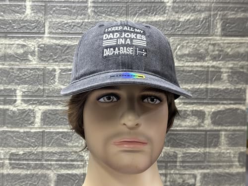 Image of Embroidered Adjustable Baseball Hat for Men Women, Washed Cotton | Premium Embroidery Design, Adjustable Metal Buckle Closure, Simple Lifestyle Wear