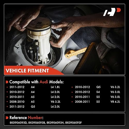 A-Premium Fuel Injection Control Module Compatible with Audi A4 2010-2012, A5 2008-2011, Q5 S4 2010-2012, S5 2008-2011, Replace# 8K0906093F
