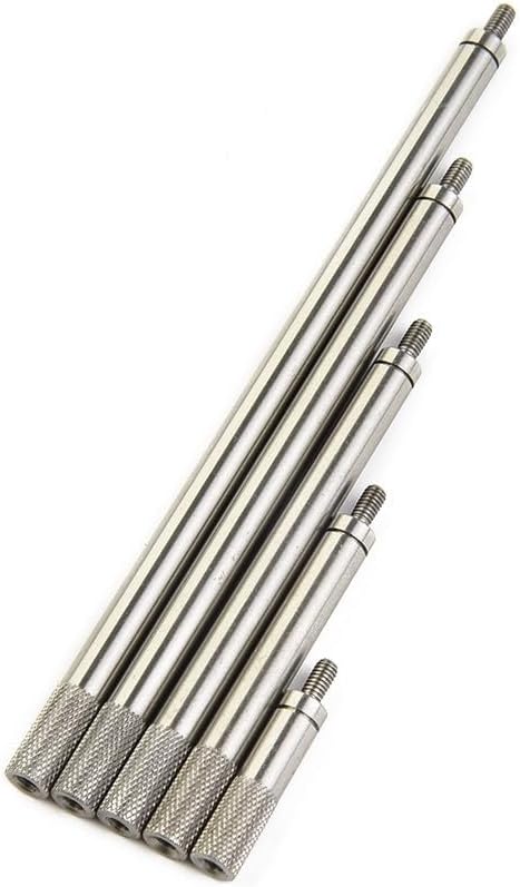5 Piece Extension Stem Rod Set For Dial Indicators M2 5, Includes 20mm, 40mm, 60mm, 80mm, 100mm Lengths