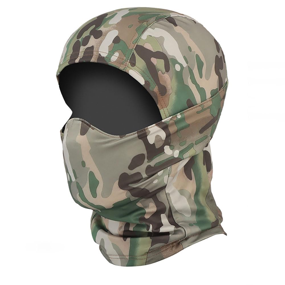 Tactical Balaclava, Tactical Full Face Hood for Men, Balaclava Mask for Tactical Games, Hiking, Skiing, Outdoor Sports (CP)
