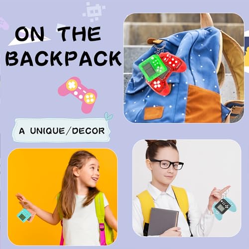 Conagel 24 Pack Video Game Keychains Video Game Party Favors Mini MultiColors Gamepad Keychain Bulk for Kids Birthday Party Supplies Goodies Bags Stuffer - Image 5