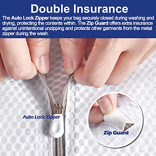 12-Pocket Sock Laundry Bag - Wash, Dry, Sort, And Store Socks Without Clips! Mesh Hanging Bags For Delicate Sorting And Matching In Washing Machine, Dryer, Closet - Ideal For Bras, Lingerie, And More #TOP6