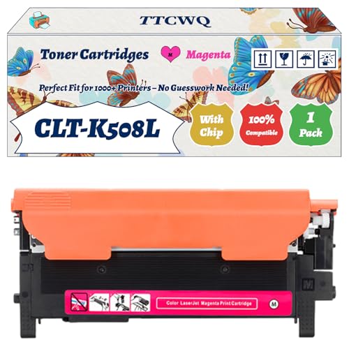 Compatible for Samsung CLT-K508L Toner Cartridges Work for Samsung CLP-620 CLP-670ND CLP-620ND CLP-670 CLX-6220FX Printers (1 Pack Magenta)