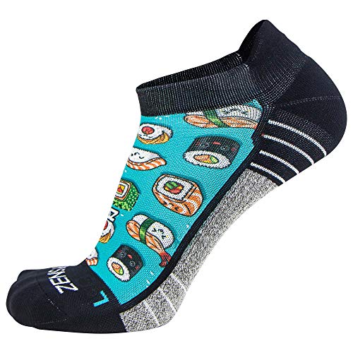 Image of Zensah Limited Edition No-Show Running Socks - Anti-Blister Comfortable Moisture Wicking Sport Socks for Men and Women