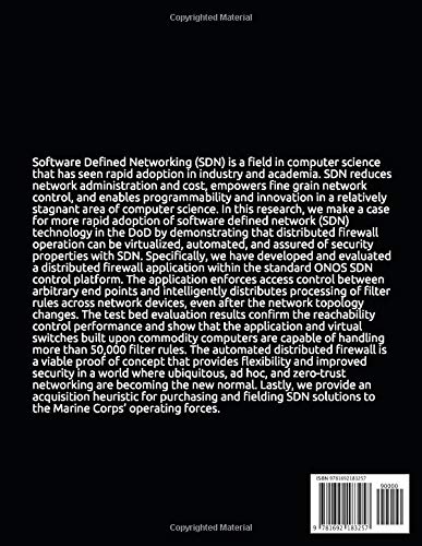 A Case for Software-defined Networking in the United States Marine Corps: Automating Distributed Firewalls