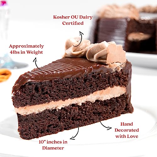 David'S Cookies David’S Cookies Chocolate Fudge Cake 10 Inch - Birthday Cake For Delivery Fresh Bakery Dessert thumb #2