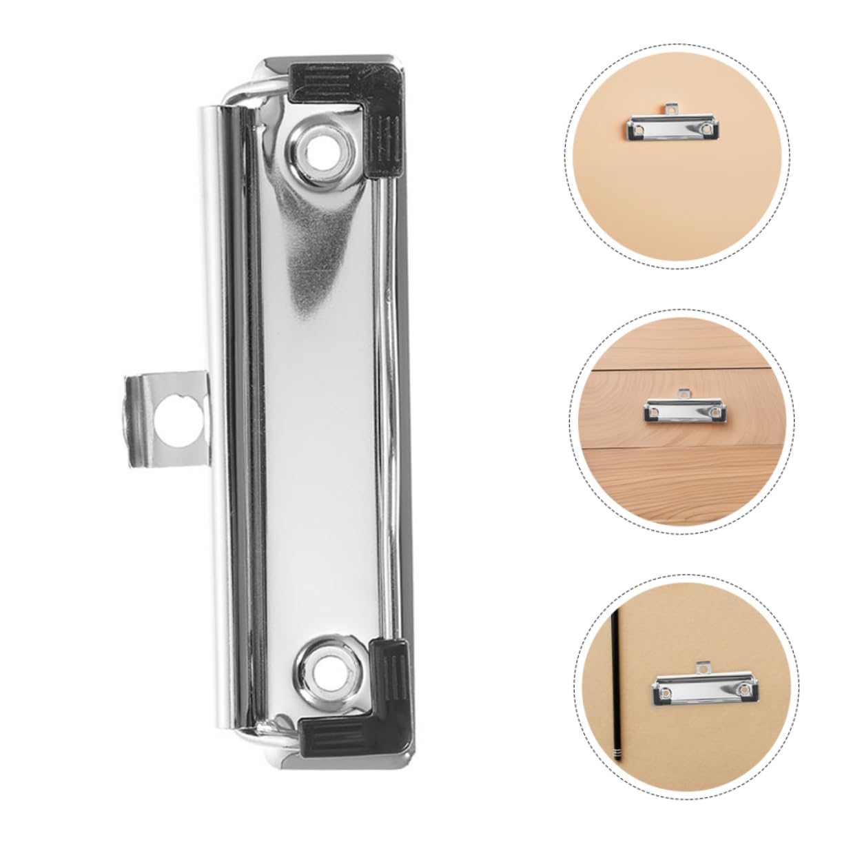 DOITOOL 50 piezas Clips de Metal para Portapapeles de Sujetapapeles de Oficina con Diseño Montable y Pies de Accesorios para y Papelería