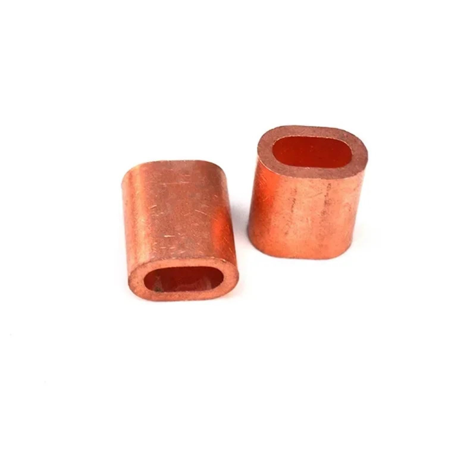 Morsetti Per Filo Stendibiancheria 20 pz M1 A M8 Cavo In Rame Crimp Manica Singolo Foro Ghiera A Crimpare Anello Ovale Wire Rope Clip Raccordi A Swage(4.0mm)