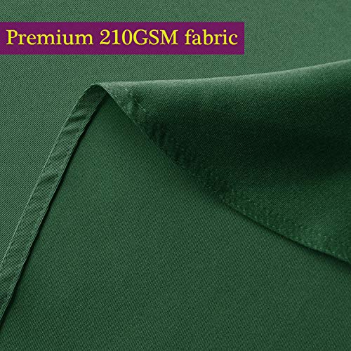Image of Obstal 210GSM Rectangle Green Table Cloth, Blackish Green,60 x 102 Inch | Christmas Decorations Waterproof Tablecloth, Table Cover Protector for Holiday Party Use