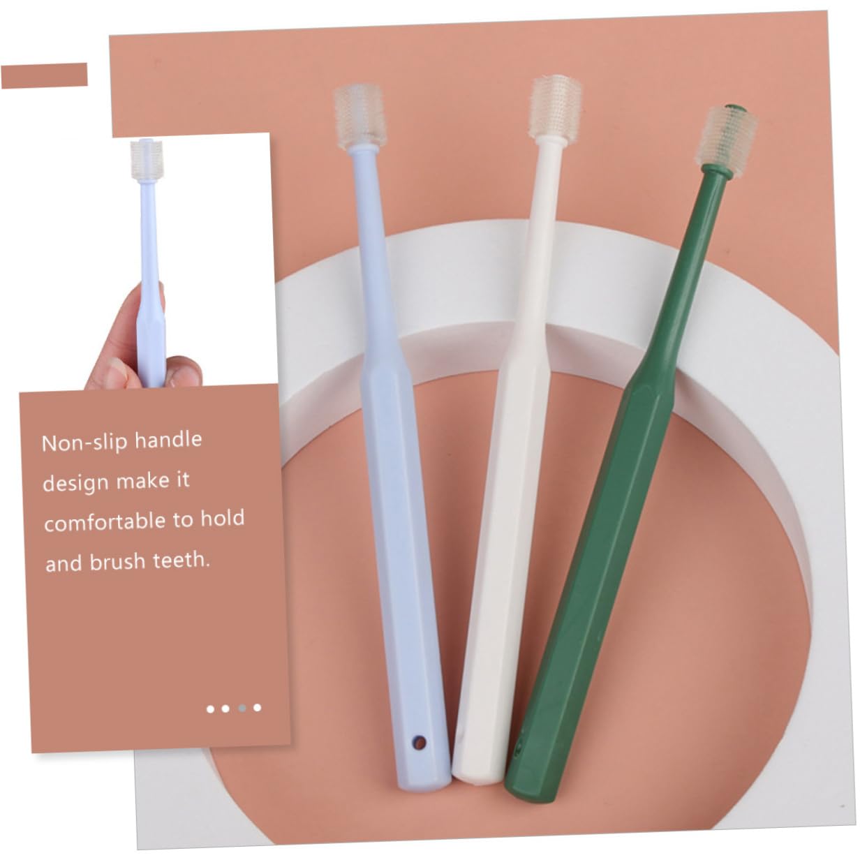 Totority Comfortable Pet Toothbrush Set of Dogs Puppies Kittens Easy to Use Materials Soft Brush