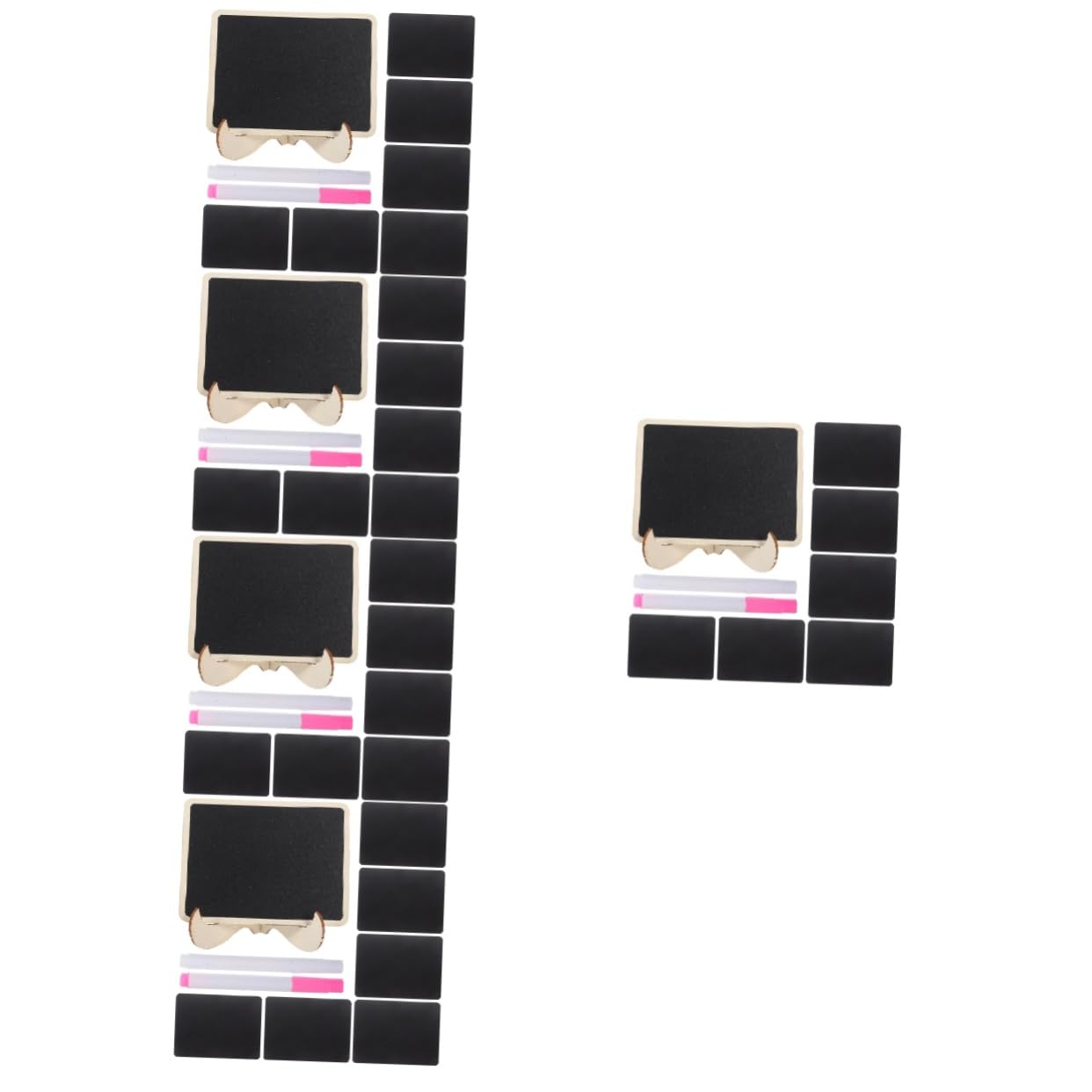 SHINEOFI 5sätze Mini Kreidetafel Aus Teiliges Mit Schablonen Und Stiften Für Notizen Tischkarten Und Dekorationen Für Hochzeiten Partys Und Zuhause