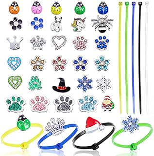 60 Colorful Chicken Poultry Leg Bands Adjustable Chicken Identification Bands Plastic Cable Tie with 30 Poultry Charms Accessories for Bird Chicken Duck Parrot Geese Turkey