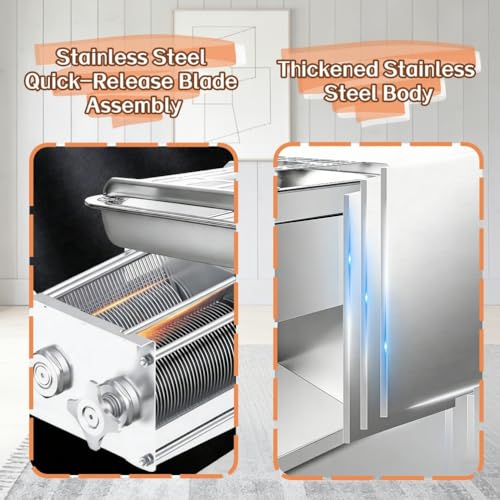 Cortadora eléctrica vertical de carne de acero inoxidable miniatura 4