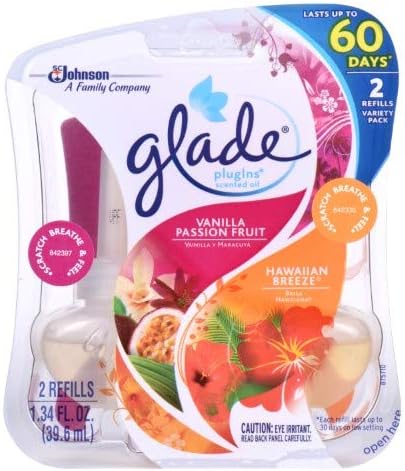 Glade PlugIns Scented Oil Refills Vanilla Passion Fruit (Pack of 20)