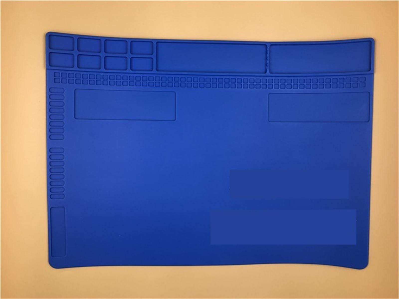 tappeti da lavoro per saldatura Isolamento della piattaforma di manutenzione, cuscinetto for banco da lavoro resistente alle alte temperature, cuscinetto in silicone for saldatura elettrica(DarkBlue)