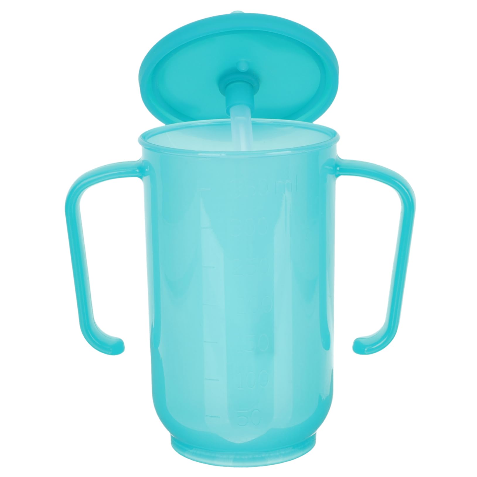 FRCOLOR 3pezzi Tazza Antigoccia Per Anziani Con Cannuccia Bicchiere Per Pazienti Disabili Facile Da Usare Con Coperchio Rotante Design Ergonomico Per Ristoro Sicuro e Comodo