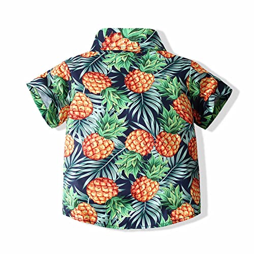 Roupas de bebê menino 2021 roupas de verão infantil infantil menino abacaxi conjuntos de roupas curt