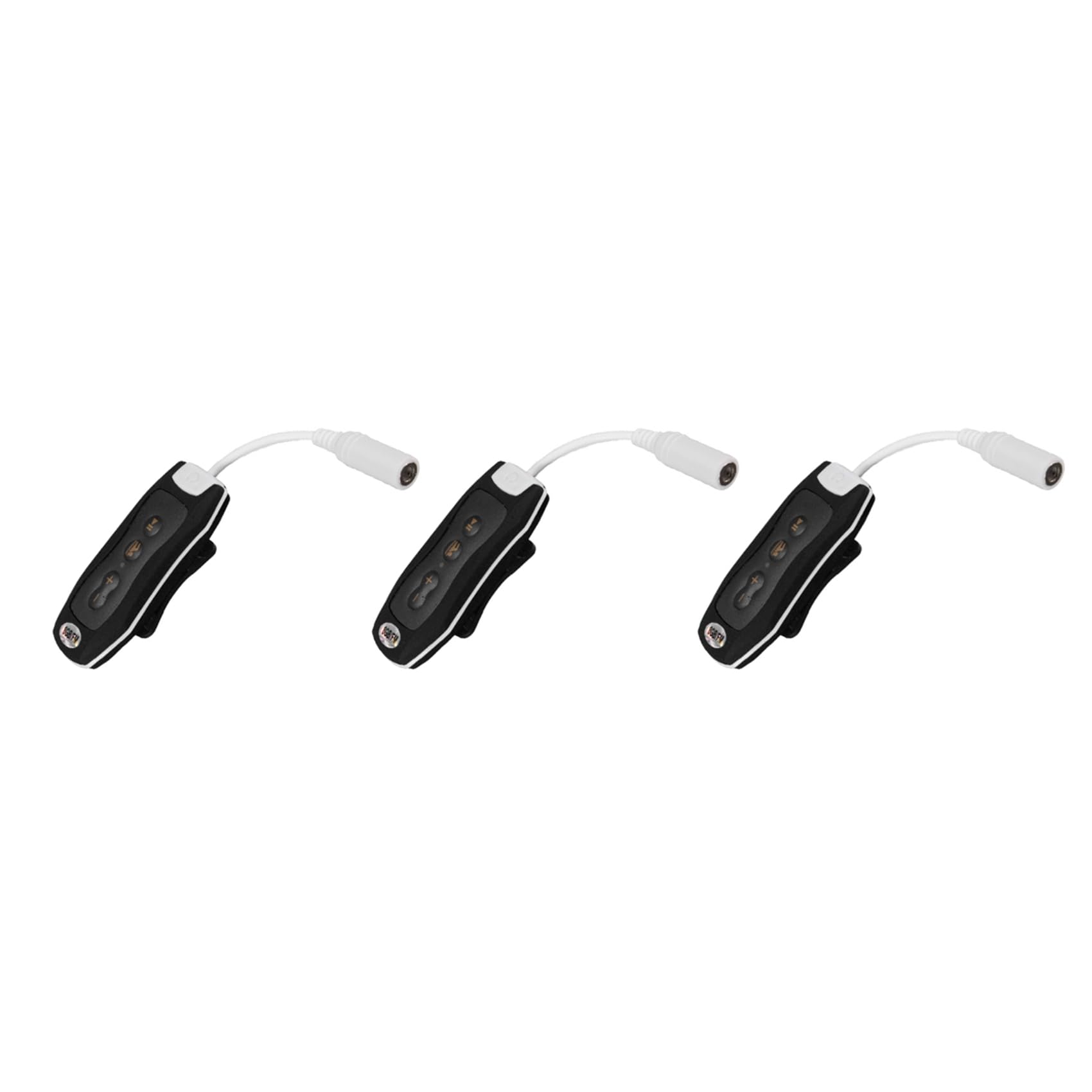 3X 8GB MP3 Musica Lettore Subacqueo Nuoto Diving Spa FM Radio + Cuffie Waterproof Nero