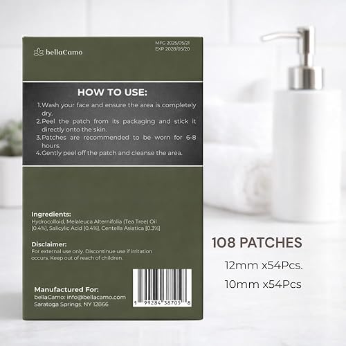 Miniatura 9 de Parches de espinillas – Parches hidrocoloides para espinillas para cara y piel, parches invisibles para acné para espinillas, puntos blancos e