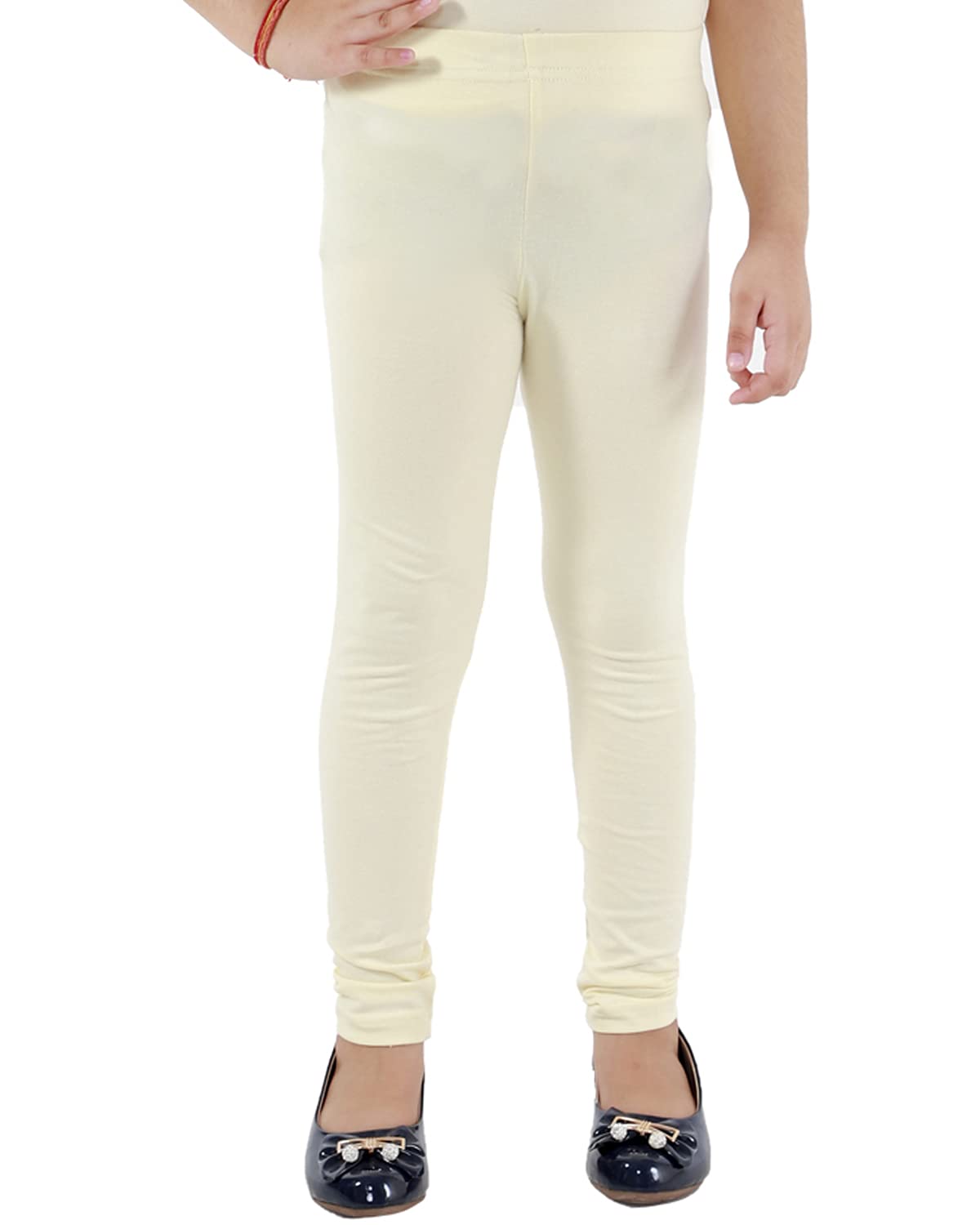 Kids Cave Leggings for Girls Regular Fit Solid Super Cotton Lycra Ankle-Length (Color_Beige, Size_2-12 Years)-image-23