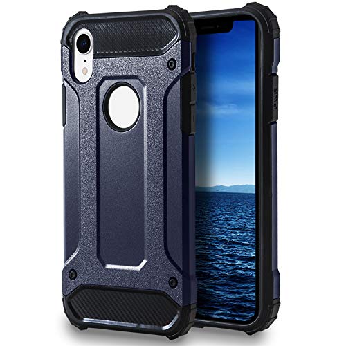 United Case Carcasa Híbrida para iPhone XR | Silicona | en Azul Protección Máxima
