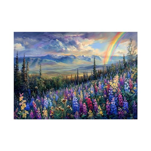Decoration murale moderne WODJEM tableau paysage 50x70cm pour habiller un grand mur vide
