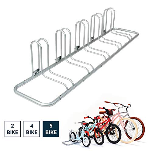 Retrospec Stash Rack 4 Bike Floor Stand Bicycle Storage Organizer, Grey (3501) - coolthings.us