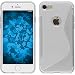 Produktbild PhoneNatic Case kompatibel mit Apple iPhone 8 - Clear Silikon Hülle S-Style Cover