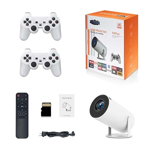 TechBrix X10 Plus Console de jeu rétro avec projecteur, projecteur