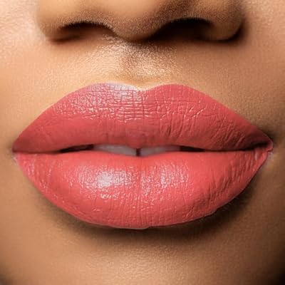 Honeybee Gardens Truly Natural Long Lasting Lipstick Bermuda Matte Medium Coral Pink Cream Finish, Hydrating Moisturizing Lip Color with Organic Oils Vegan Gluten-Free Cruelty-Free Lip Care