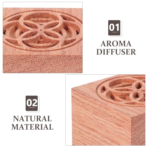 Difusor aromático eléctrico de madera con diseño cuadrado miniatura 3
