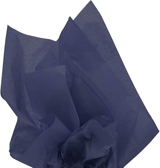 JAM PAPER Tissue Paper - Navy Blue - 10 Sheets/Pack