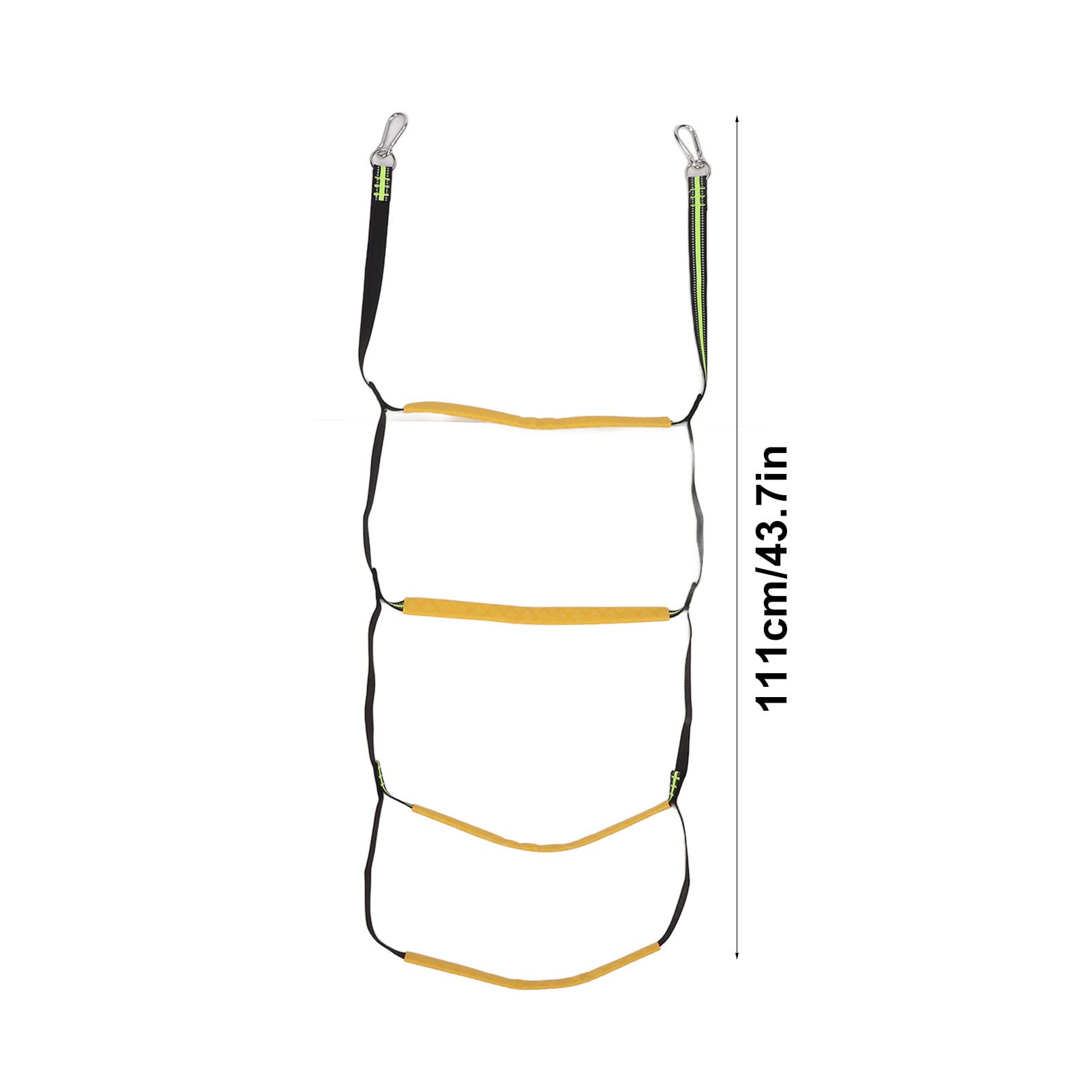 Échelle de Corde de Bateau Portable à 4 Marches, échelle de Bain Légère et Pliable pour Bateaux Gonflables, Kayaks Antidérapants avec Sac de Transport