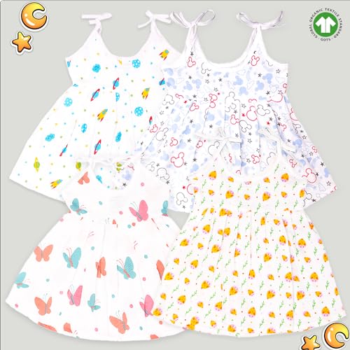 Image of Kidbea Extra Soft Mulmul Cotton Jhabla Cloth for New Born Baby Set