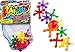 JA-RU Rainbow Big Jacks Game Set Retro. Large Hi Bounce Ball and 10 Large Colorful Soft Rubber Jax Toy. Party Favors Stocking Stuffer Retro Classics 731