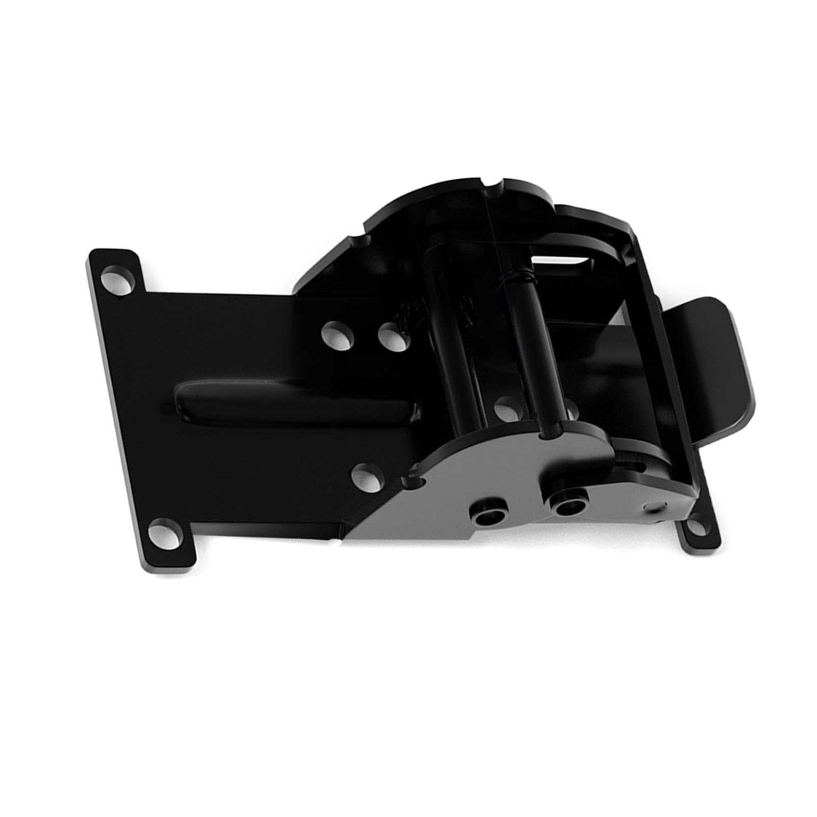 Pangboer Black Upgrades Locking Folding Hinges 180 Degree Foldable Shelf Brackets For Table Bed Legs & Workbench Expansion Folding Table Leg Hardware
