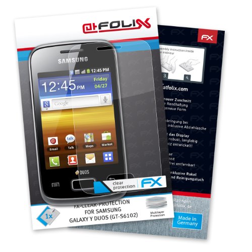 atFoliX FX-Clear - Pellicola protettiva per display per Samsung Galaxy Y Duos GT-S6102