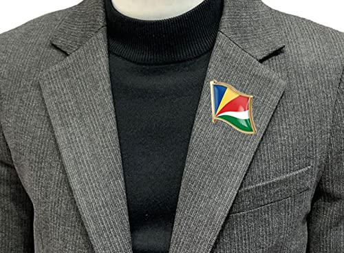 Image of vmcoatdu Country Flag Pin Badge International Travel Brooch Metal Alloy Souvenir Pin for Hat Clothes Backpack