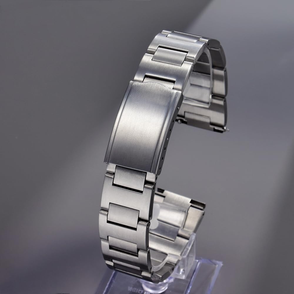 Vintage 316L Stainless Steel Solid Steel H Link 18mm 19mm 20mm 22mm Quick Release Watch Band Strap Bracelet