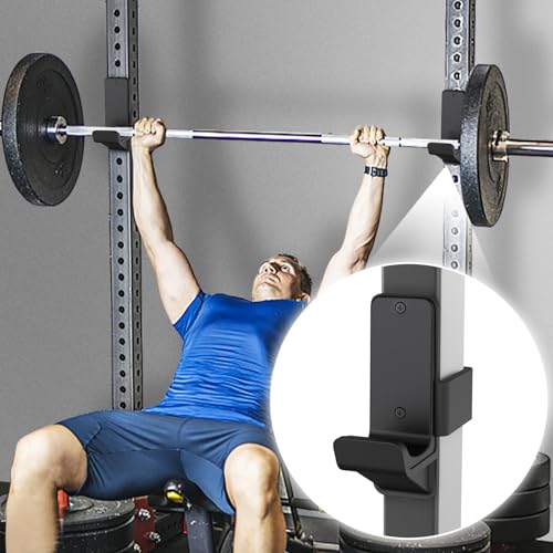 Kipika J-Haken für Power Rack – Robuste Stahlhaken mit Gummipolstern – Passend für 2 x 2 Zoll große Vierkantrohre mit 1/2 Zoll Loch – 2er-Set