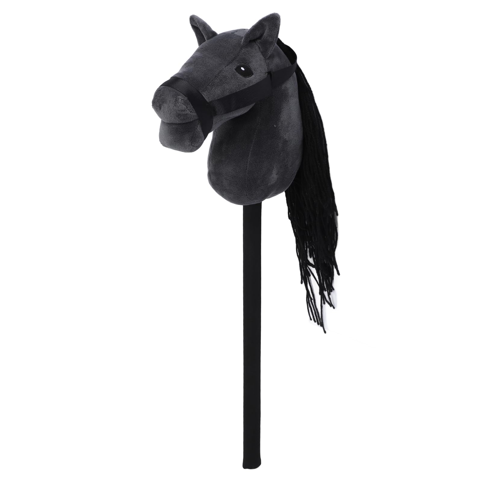 70cm Horse Stick, Adorable Plush Handcrafted Hobby Horse, Soft Comfortable Horse Head Stick with Real Pony Neighing & Galloping Sounds Provides Fun Pretend Play Gift for Toddlers