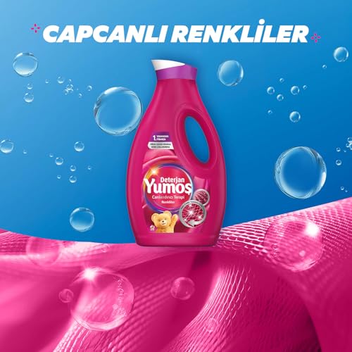 Yumoş Sıvı Çamaşır Deterjanı Canlandırıcı Terapi Renkliler İçin 1690 ml