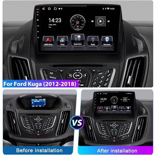 Radio Coche 2 DIN para Ford Kuga 2012-2018 con Mirror Link y Bluetooth integrado 2