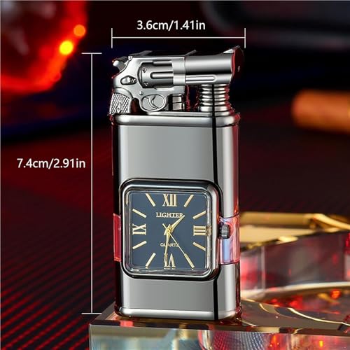 Encendedor Vintage Dual Flame Jet Rojo miniatura 6
