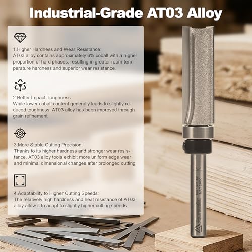 Aoranto 4-Piece Flush Trim Bit Set